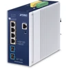 Šakotuvas „Planet PLANET IP30“ DIN bėgelio pramoninis L3 komutatorius, valdomas, 2,5 G Ethernet (100/1000/2500), PoE palaikymas, aliuminis, mėlynas