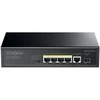 Šakotuvas Switch Strong Tinklo komutatorius Gigabit Ethernet (10/100/1000) PoE palaikymas Montavimas ant stalo/sienos Juodas (SW5011POE+)