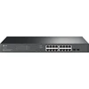 Šakotuvas Switch TP-Link JetStream TL-SG2218P przełącznik sieciowy zarządzany L2/L2+ Gigabit Ethernet (10/100/1000) obsługa PoE 1U juoda