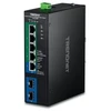 Šakotuvas Switch TRENDnet 7-portowy pramoninis przełącznik Gigabit L2 su obsługą PoE+, montowany na szynie DIN, 2457 V TI-PG743Bi