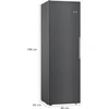 Šaldytuvas Bosch Šaldytuvas Free standing Larder, Height 186 cm, Šaldytuvas net capacity 346 L, Ekranas
