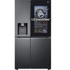 Šaldytuvas LG InstaView ™ ThinQ™ GSXV91MCAE American Šaldytuvas Šaldiklis Freestanding American door Juodas LED Touch LED