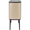 Šiukšlių dėžė Brabantia Bo Touch, 3 x 11 l, Šampano spalvos