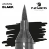 AK Interactive juodas akrilinis žymeklis su teptuku PLAYMARKER