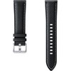 Išmaniojo laikrodžio Samsung Galaxy Watch 3 odinis dirželis, Juodos spalvos, 20mm, M/L
