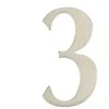 Haushalt Durų numeris „3“, nerūdijantis plienas, 62 mm