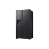 Dviduris šaldytuvas Samsung Side by Side Series 4 RS64DG5303B1EF, su vandens ir ledukų dispenseriu, Juodas