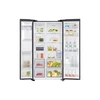Dviduris šaldytuvas Samsung Side by Side Series 4 RS64DG5303B1EF, su vandens ir ledukų dispenseriu, Juodas