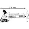 Kampinis šlifuoklis Bosch GWS 750-125 S; 750 W