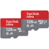 Atminties kortelės SanDisk Ultra Micro SDXC UHS-I Class 10, 2x128 GB, su adapteriu