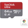 Atminties kortelė SanDisk Ultra Micro SDXC UHS-I Class 10, 64 GB, be adapterio