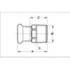 SANHA Nypel Press GZ 22 mm x 1/2 colio (1112432212)