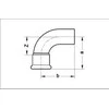 SANHA Nyplowy Arch Press Dujinis varis 90 ° 22mm (110001A22)