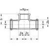 SANHA Purapress vario trikampis ZW x GW x ZW 22mm x 1 / 2 "x 22mm (181302212)