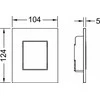 Sanplast Praplovimo mygtukas TECENOW Baltas PISTON FLUSH BUTTON