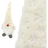 Saska Christmas baltas dekoratyvinis nykštukas 45cm