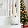 Saska Christmas baltas dekoratyvinis nykštukas 45cm