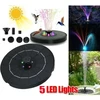 Saska Garden SAULĖS ENERGIJA VEIKIANTIS FONTANO ŠVIESTUVAS TVENKINIUI 5 LED AUTOMATINIS 1046846