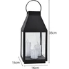 Saska Garden Žibintas lampionas LED 35 cm 3 žvakės Saska Gift & Decor
