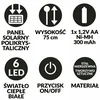 Saska Garden Saulės lempa žolė 6 LED 75 cm