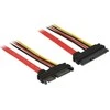 Delock kabelis SATA 6 Gb/s 22 kontaktų kištukas > SATA 22 kontaktų lizdas