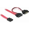 Delock SATA - SATA Slimline, 0,5 m, raudona (84418)