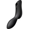 Satisfyer SATISFYER_Curvy Trinity 2 oro pulsavimo vibratorius klitorio stimuliatorius su vibracijomis Juodas