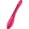 SATISFYER ELASTIC JOY RAUDONA