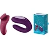 Satisfyer MAIŠELIO MAIŠELIS Partner Box Sexy Secret Panty Vibrator + Double Joy Partner Vibratoriaus vibratoriaus rinkinys
