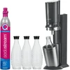 Saturator SodaStream Crystal 3 0 Promopack QC Juodas su 3 stikliniais buteliukais
