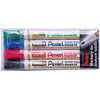 Rinkinys PENTEL MW85-4W apvalūs sausai ištrinami žymekliai