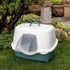 Stefanplast Kačių tualetas Tres Chic Outdoor 56x54,5x39cm balta šviesiai pilka