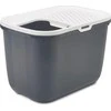 SAVIC HOP Antracitas su Baltas dangteliu – Kačių kraiko padėklas – 58,5x39x39,5 cm – 1 vnt.