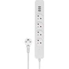 Savio LZ-124 lizdai 3xUSB-A greito įkrovimo 1.5m