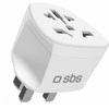 SBS UK kelioninis adapteris – universalus – baltas