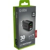 SBS 30W USB-A, USB-C juodas, su ekranu