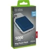SBS 5000 mAh belaidis magnetic Power Bank mėlynos spalvos