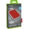 SBS 5000 mAh belaidis magnetic Power Bank raudonos spalvos