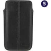 Dėklas SBS Trust Leather Sleeve Universal Case 7 - 12.5 cm Juodas