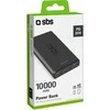 SBS 10,000 mAh power bank su 20W Power Delivery technology juodos spalvos