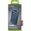 Išorinė baterija SBS 10000 mAh 20W su integruotu USB-C laidu ir skaitmeniniu ekranu - tamsiai pilka