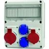 „Scame“ virštinkinė paskirstymo skydinė 1x32A/5P 1x16A/5P 2x230V 11 modulių IP44-54 „Enerbox 633.3122“ rutulinis
