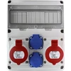 „Scame“ virštinkinis pastato paskirstymo skydas 2X32A/5P 2X230V 11 modulių IP44-54 „Enerbox Scame 633.3322“ pilkas