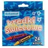 KREDKI ŚWIECOWE 24 ŻYWE KOLORY SCHEMAT SZKOLNE DLA DZIECKA WYTRZYMAŁE