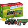 SCHLEICH FARM WORLD Traktorius su priekaba