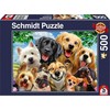 Dėlionė Schmidt Spiele Puzzle PQ 500 Šunys daro asmenukes G3