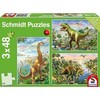 Schmidt Spiele Schmidt Dėlionė 3x48 vnt. - Dinozaurai