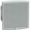 Schneider „ClimaSys“ ventiliatorius, IP54, 850 m3/h, 230 V, su oro išleidimo grotelėmis ir G2 NSYCVF850M400PF filtru
