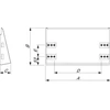 Schneider Electric 304L nerūdijančio plieno stogelis, Scotch Brite apdaila korpusams. WM W200 x gylis 150 mm NSYTX2015