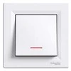 Schneider EPH1430321 Asfora vienas jungiklis su apšvietimu 16A baltas su rėmeliu EPH1430321